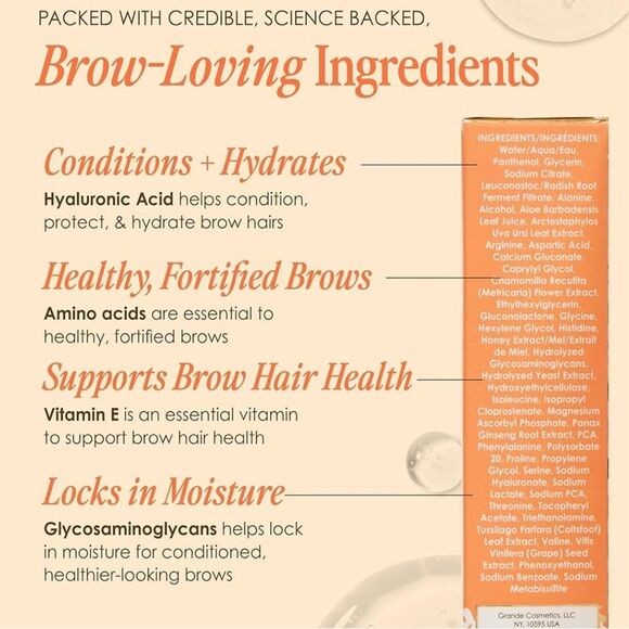 GRANDE Cosmetics GrandeBROW Brow Enhancing Serum Mini - Picture 5 of 5